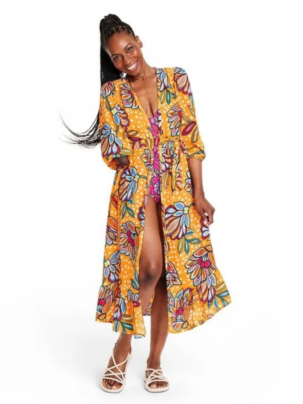 Tabitha Brown Target Collab Orange Paisley | Swim | NWT